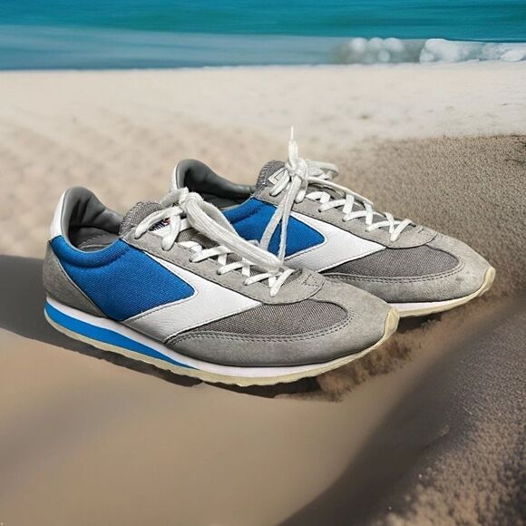 Brooks Shoes - Brooks Vanguard  Blue/Grey/White Women's Retro Style Sneakers Size 9